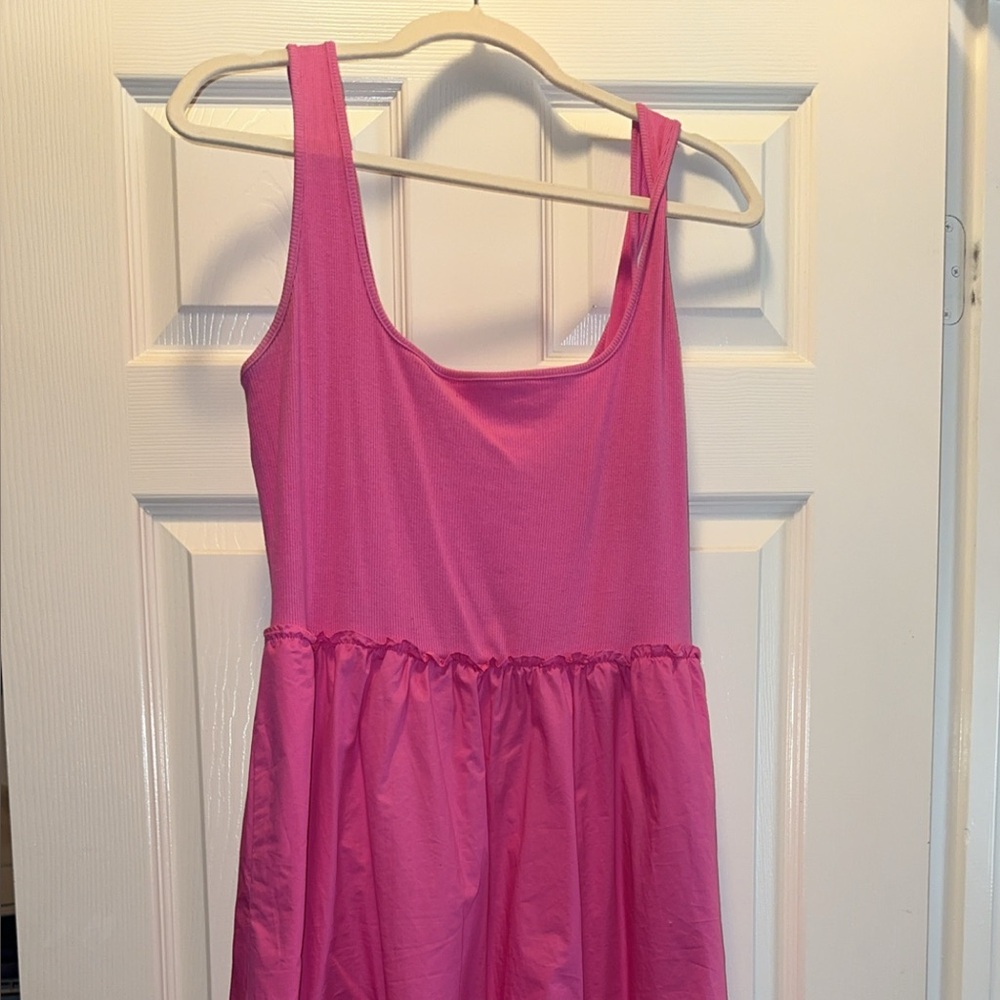 A New Day Vibrant Pink Womens Casual Dress